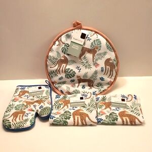 Trueliving Jungle Themed 4 piece Kitchen Set